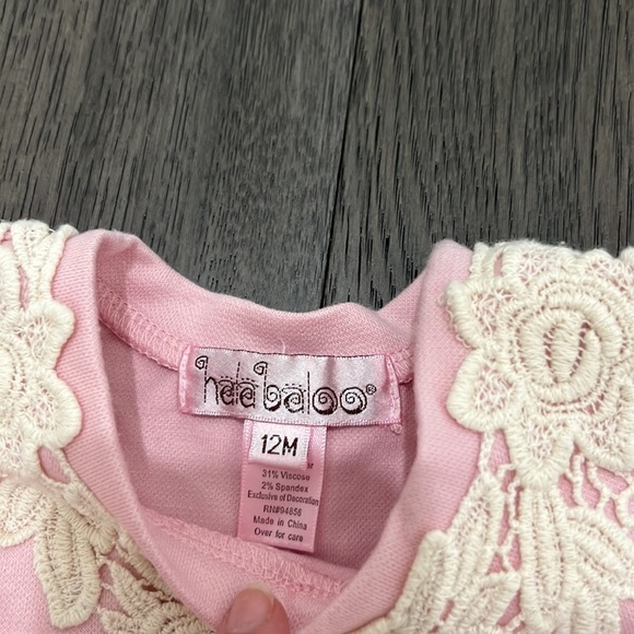 Halabaloo baby longsleeve crochet sweater dress - Picture 6 of 8